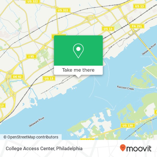 College Access Center map