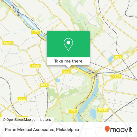 Prime Medical Associates map
