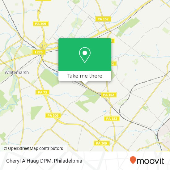 Mapa de Cheryl A Haag DPM