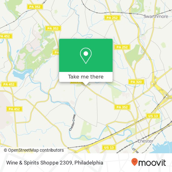 Mapa de Wine & Spirits Shoppe 2309