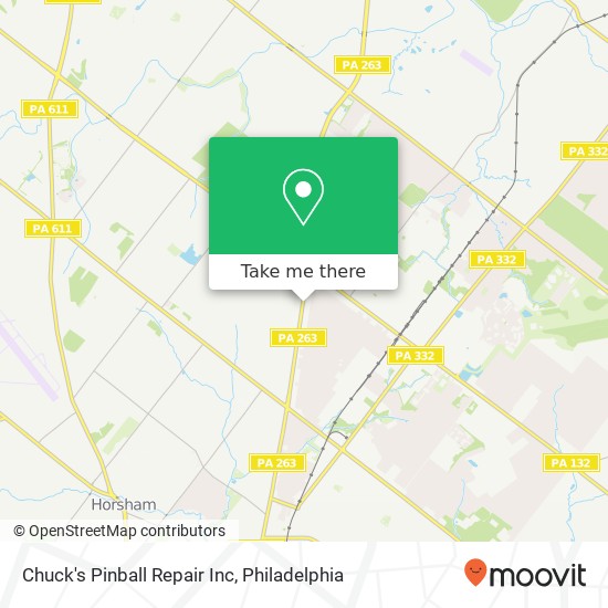 Mapa de Chuck's Pinball Repair Inc