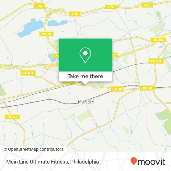 Mapa de Main Line Ultimate Fitness