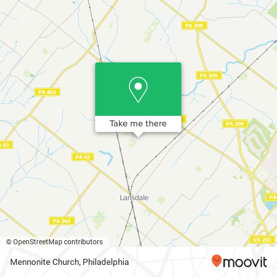 Mennonite Church map