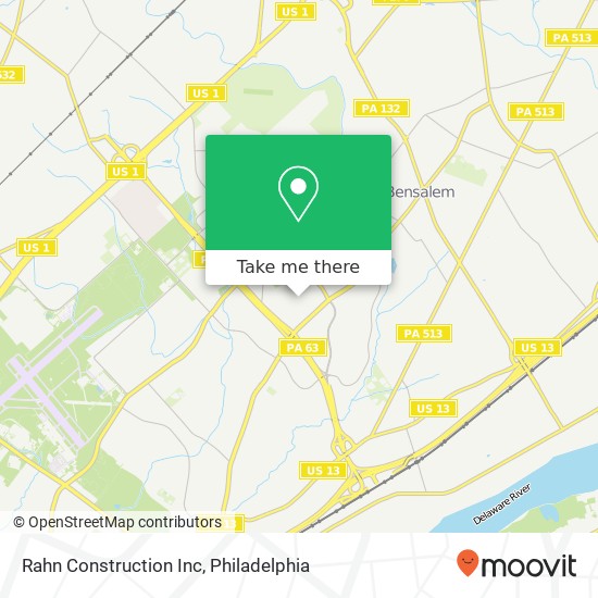 Rahn Construction Inc map