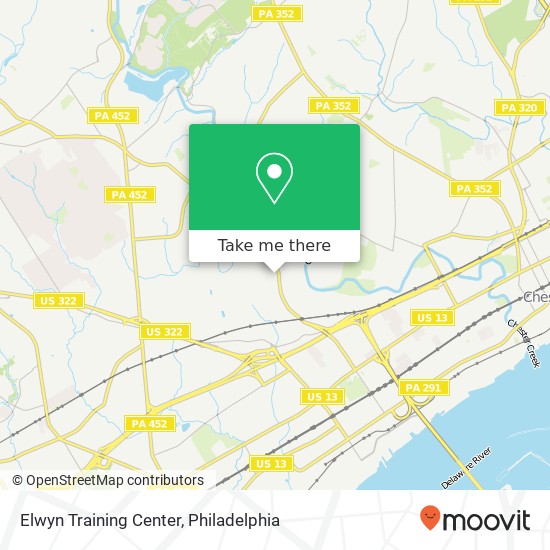 Elwyn Training Center map