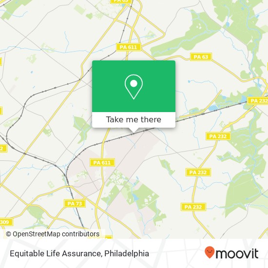 Mapa de Equitable Life Assurance