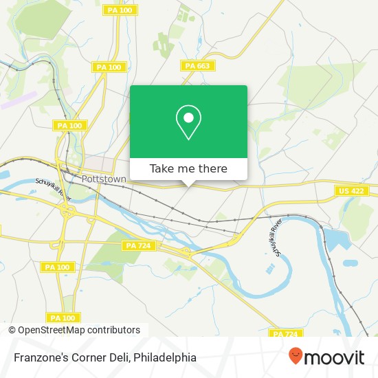 Mapa de Franzone's Corner Deli