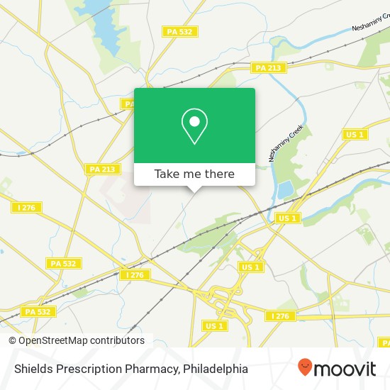 Mapa de Shields Prescription Pharmacy