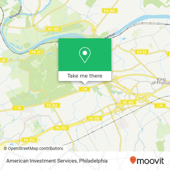 American Investment Services map