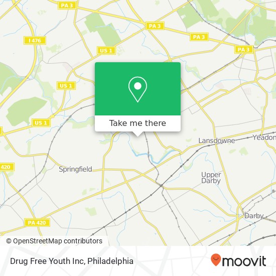 Drug Free Youth Inc map