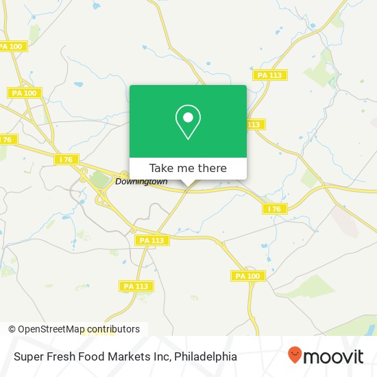 Super Fresh Food Markets Inc map