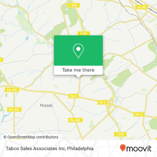 Tabco Sales Associates Inc map