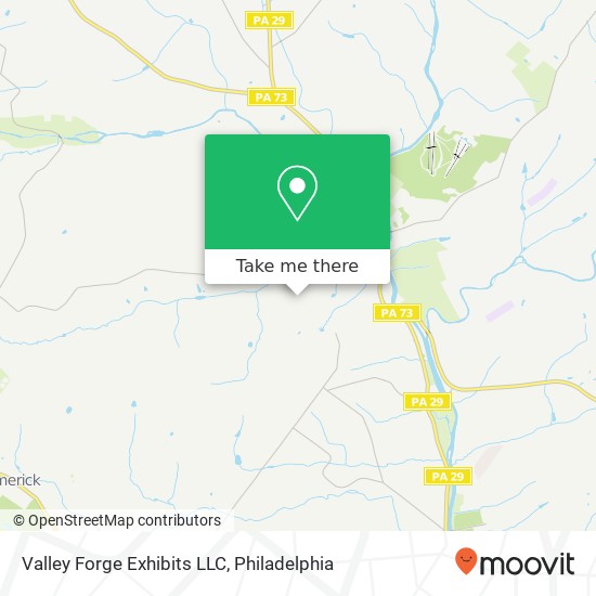 Valley Forge Exhibits LLC map
