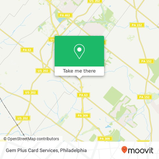 Gem Plus Card Services map