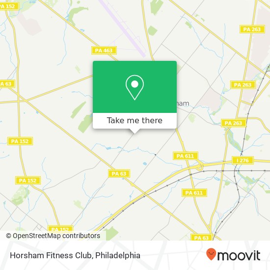 Horsham Fitness Club map