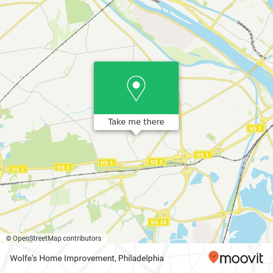 Wolfe's Home Improvement map