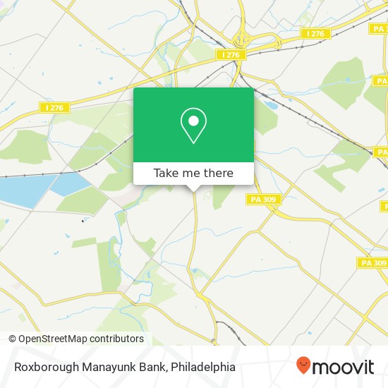 Mapa de Roxborough Manayunk Bank