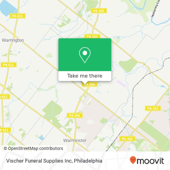 Mapa de Vischer Funeral Supplies Inc