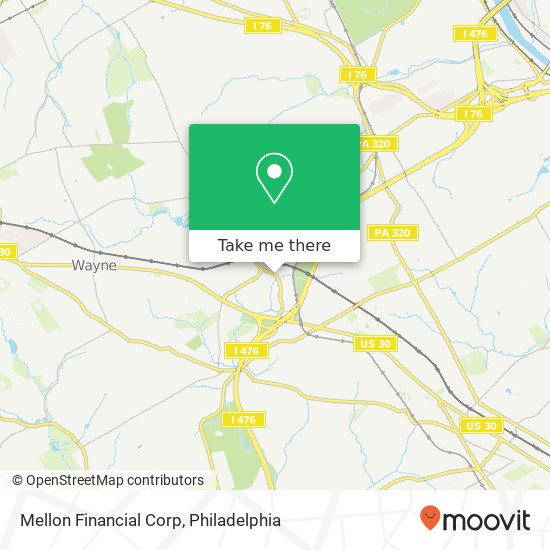 Mapa de Mellon Financial Corp