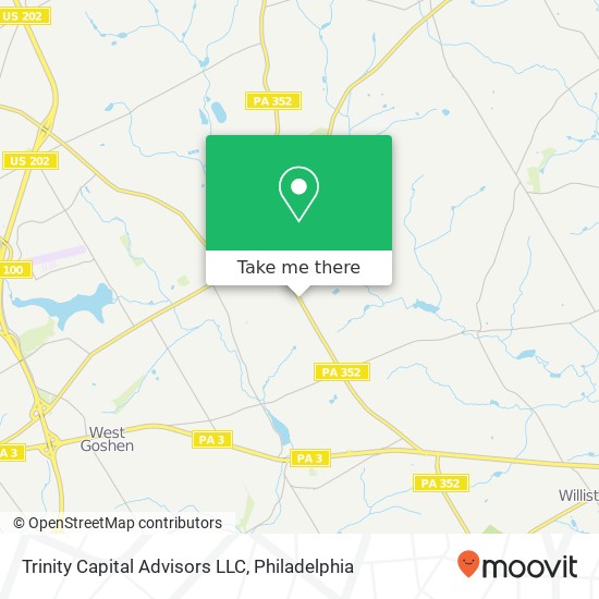 Mapa de Trinity Capital Advisors LLC