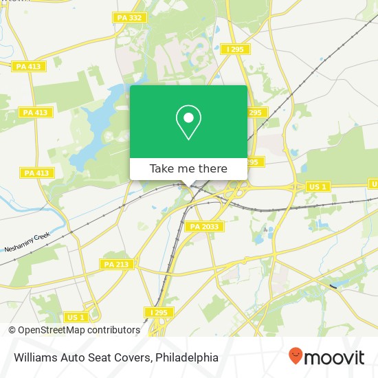 Williams Auto Seat Covers map