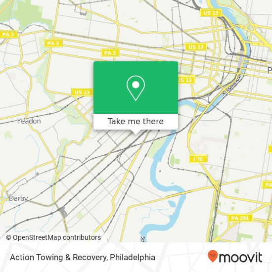 Action Towing & Recovery map