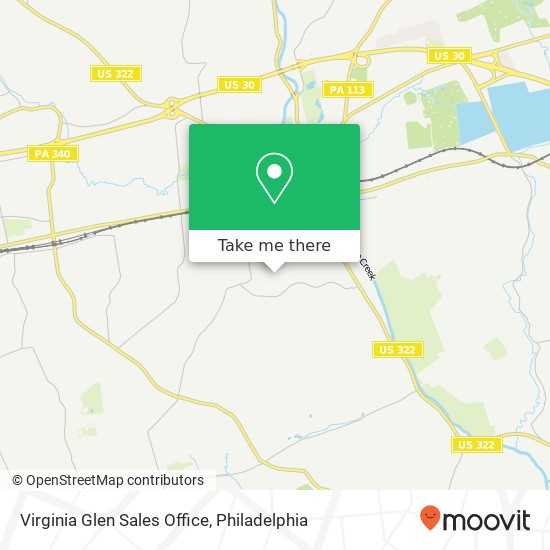 Virginia Glen Sales Office map