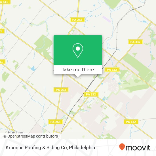Krumins Roofing & Siding Co map