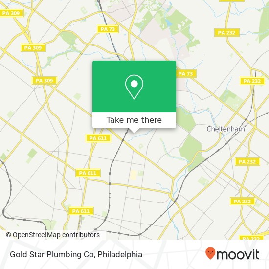 Gold Star Plumbing Co map