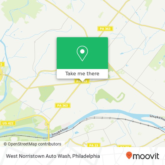 Mapa de West Norristown Auto Wash