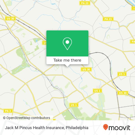 Mapa de Jack M Pincus Health Insurance