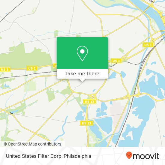 Mapa de United States Filter Corp