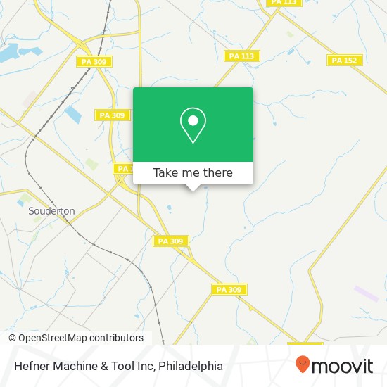 Mapa de Hefner Machine & Tool Inc