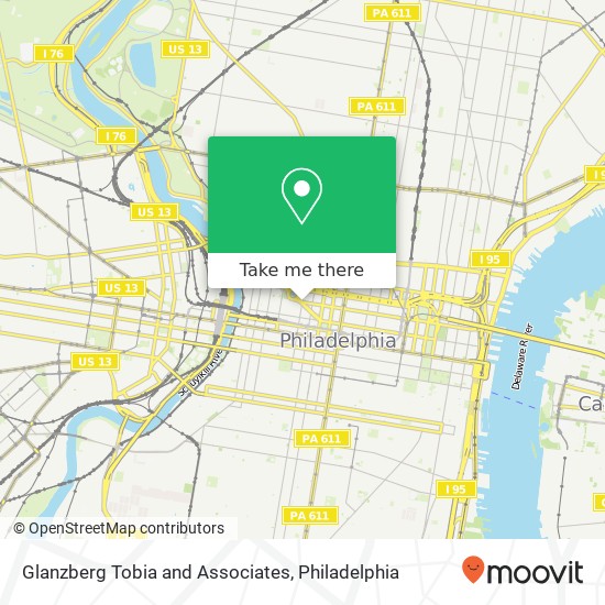 Glanzberg Tobia and Associates map