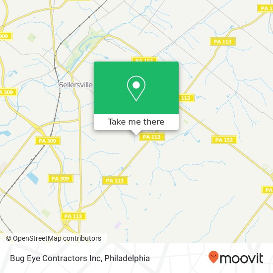 Mapa de Bug Eye Contractors Inc