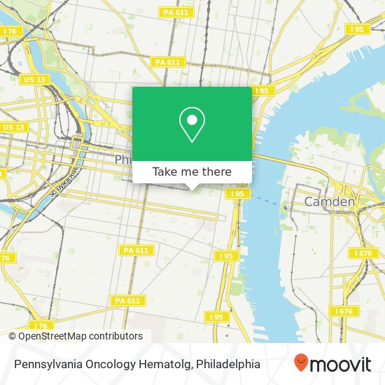 Pennsylvania Oncology Hematolg map