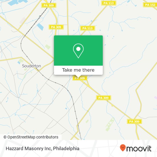 Hazzard Masonry Inc map