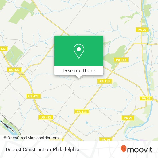 Dubost Construction map