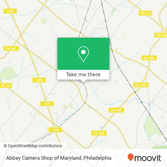 Mapa de Abbey Camera Shop of Maryland