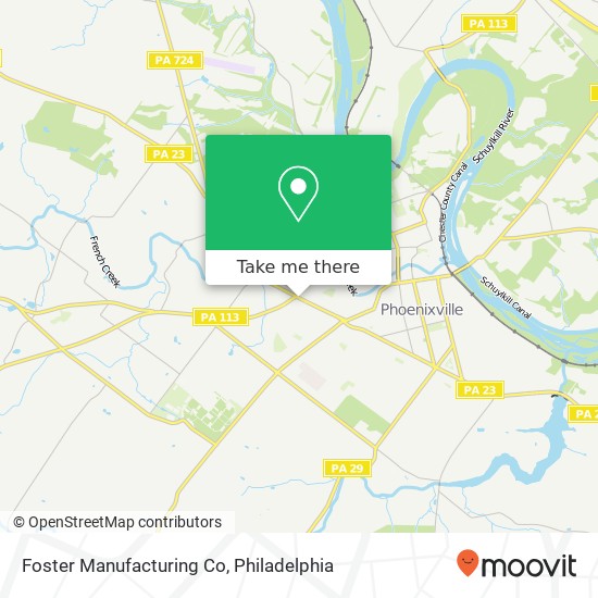 Mapa de Foster Manufacturing Co