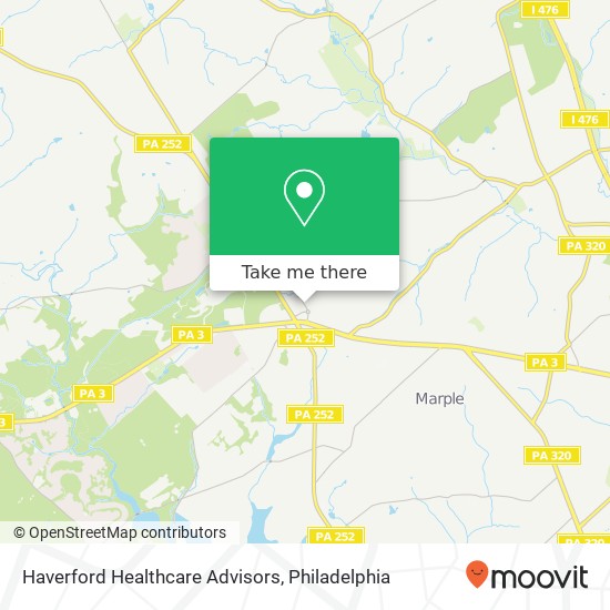 Mapa de Haverford Healthcare Advisors