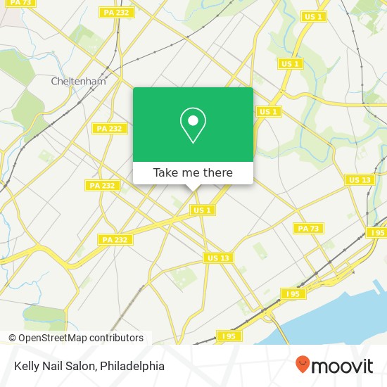 Mapa de Kelly Nail Salon