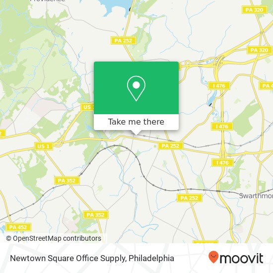 Mapa de Newtown Square Office Supply