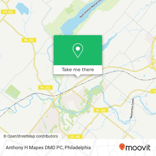 Anthony H Mapes DMD PC map