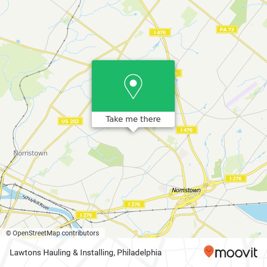 Lawtons Hauling & Installing map