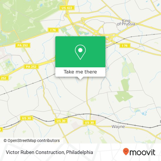 Victor Ruben Construction map