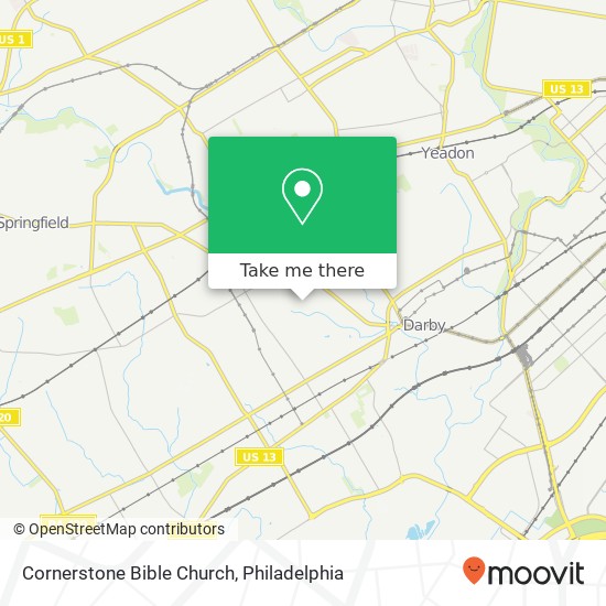 Cornerstone Bible Church map