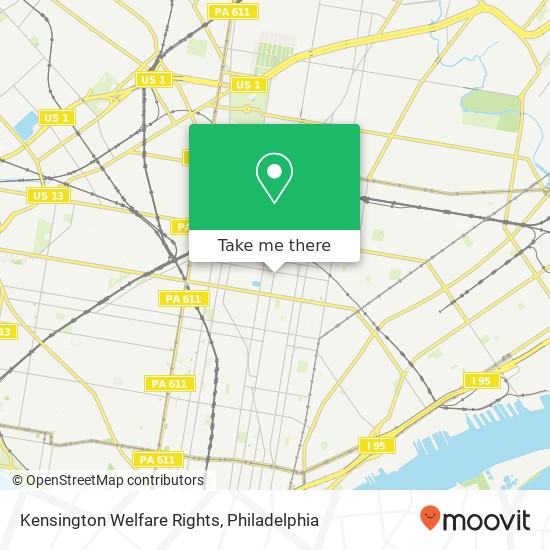 Kensington Welfare Rights map