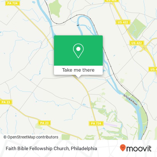 Mapa de Faith Bible Fellowship Church