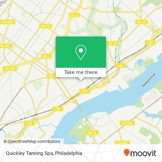 Quickley Tanning Spa map